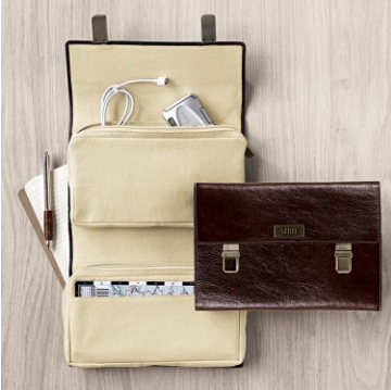 Lovely Brown Leather Gadget Organizer